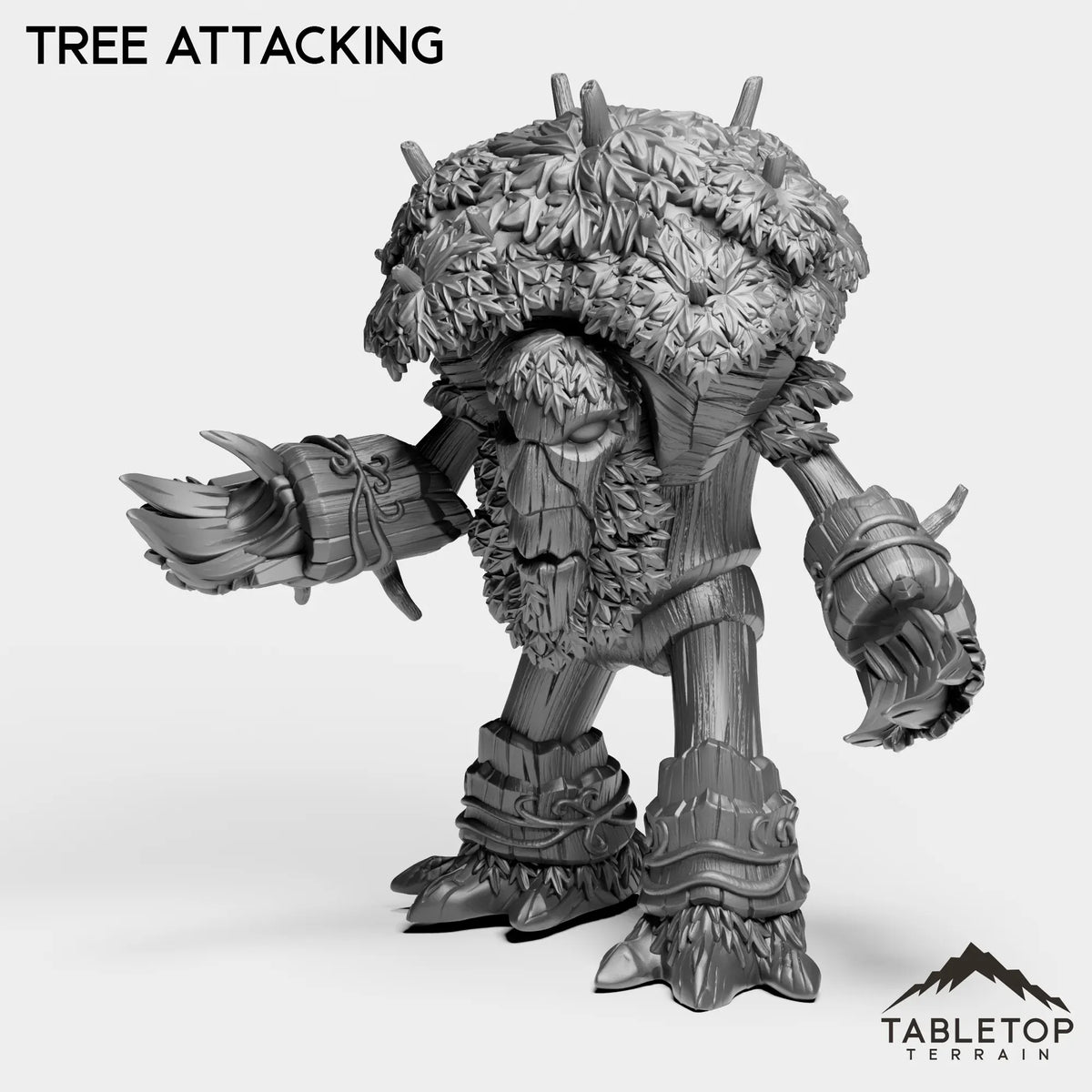 Tabletop Terrain Miniature Tree Attacking Elf Druid Forms