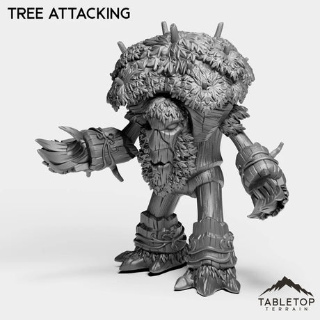 Tabletop Terrain Miniature Tree Attacking Elf Druid Forms