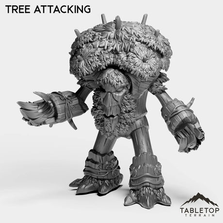 Tabletop Terrain Miniature Tree Attacking Minotaur Druid Forms