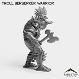 Tabletop Terrain Miniature Troll Berserker Warrior