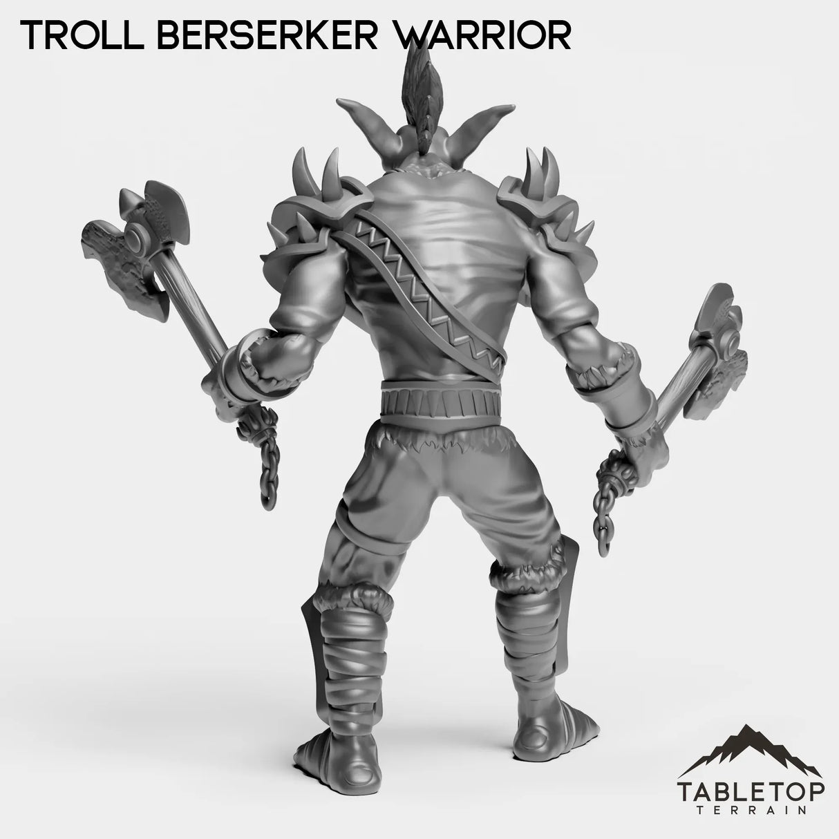 Tabletop Terrain Miniature Troll Berserker Warrior
