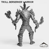 Tabletop Terrain Miniature Troll Berserker Warrior