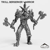 Tabletop Terrain Miniature Troll Berserker Warrior