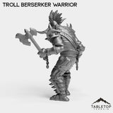 Tabletop Terrain Miniature Troll Berserker Warrior