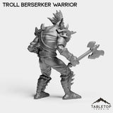 Tabletop Terrain Miniature Troll Berserker Warrior