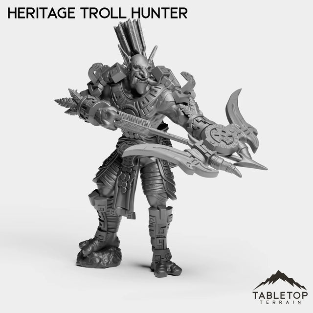 Tabletop Terrain Miniature Troll Heritage Hunter