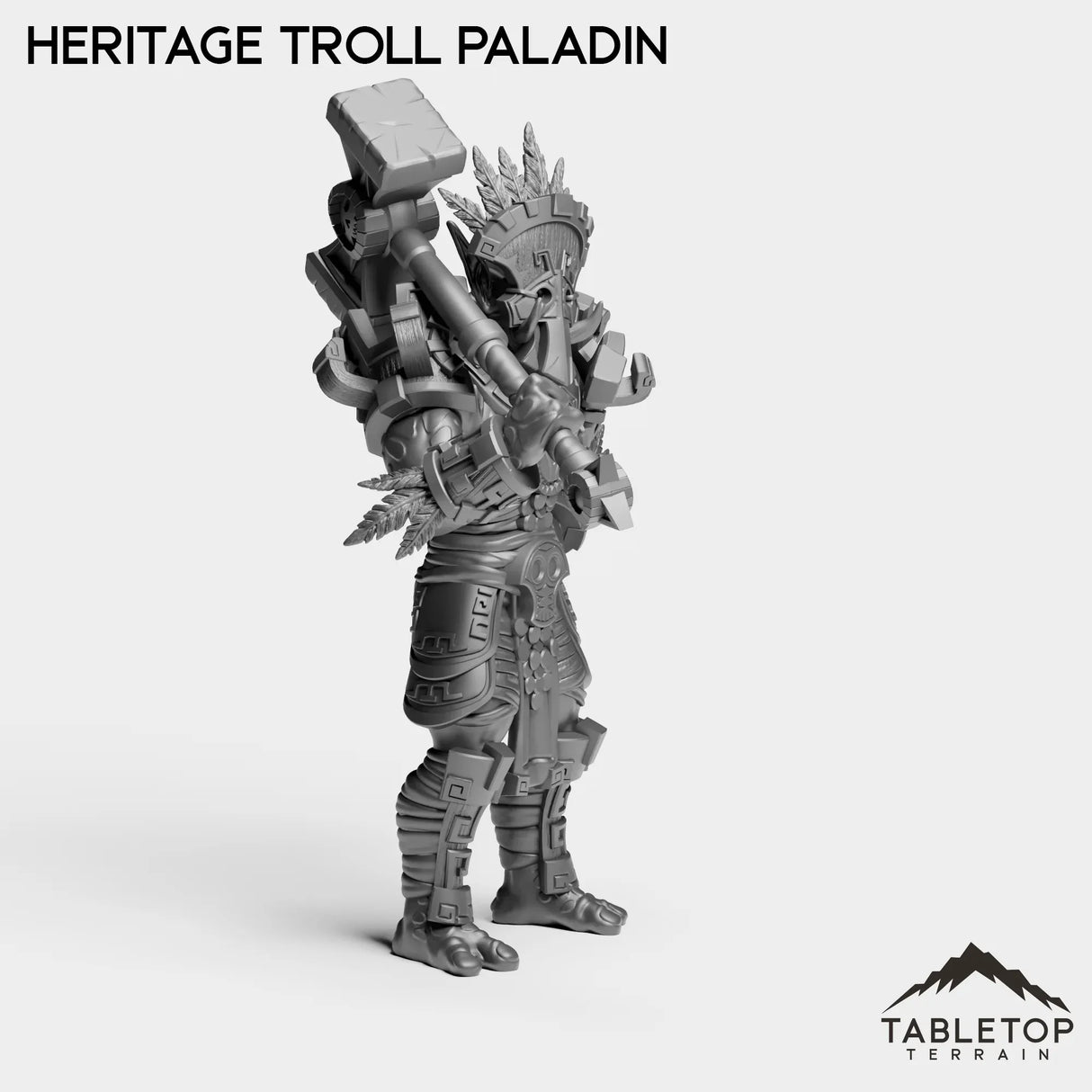 Tabletop Terrain Miniature Troll Heritage Paladin