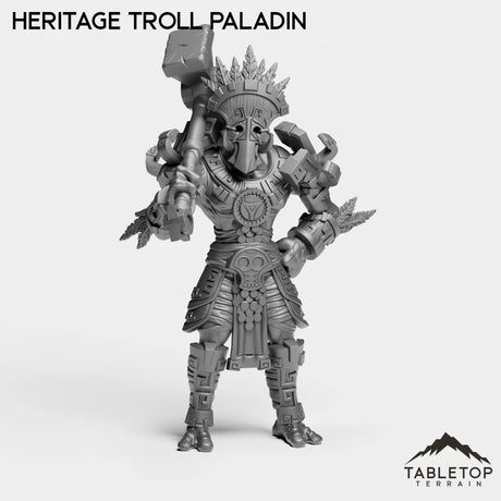 Tabletop Terrain Miniature Troll Heritage Paladin