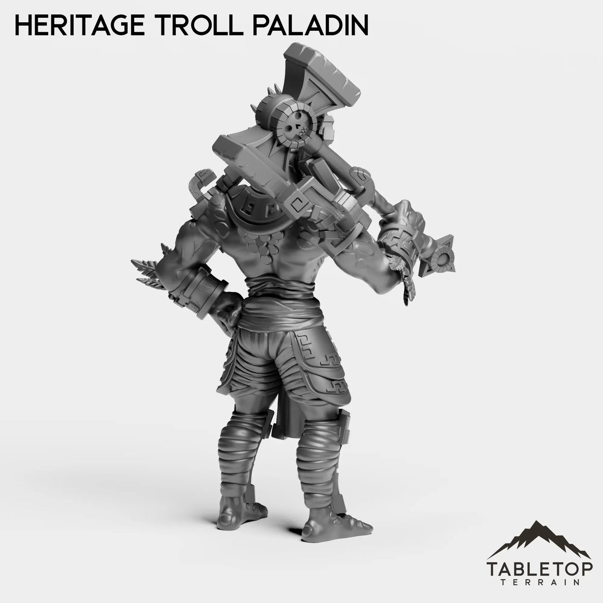 Tabletop Terrain Miniature Troll Heritage Paladin