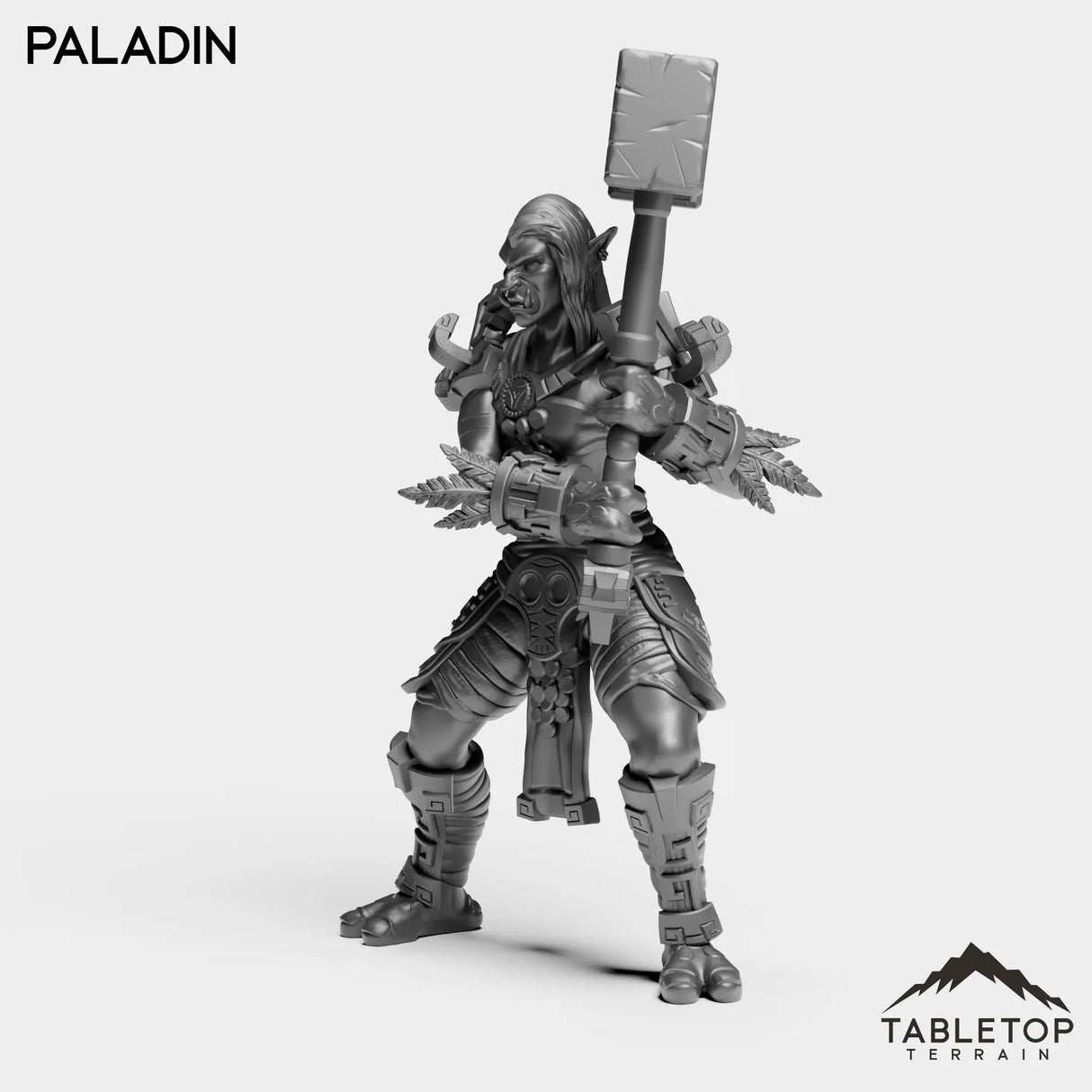 Tabletop Terrain Miniature Troll Heritage Paladin Female