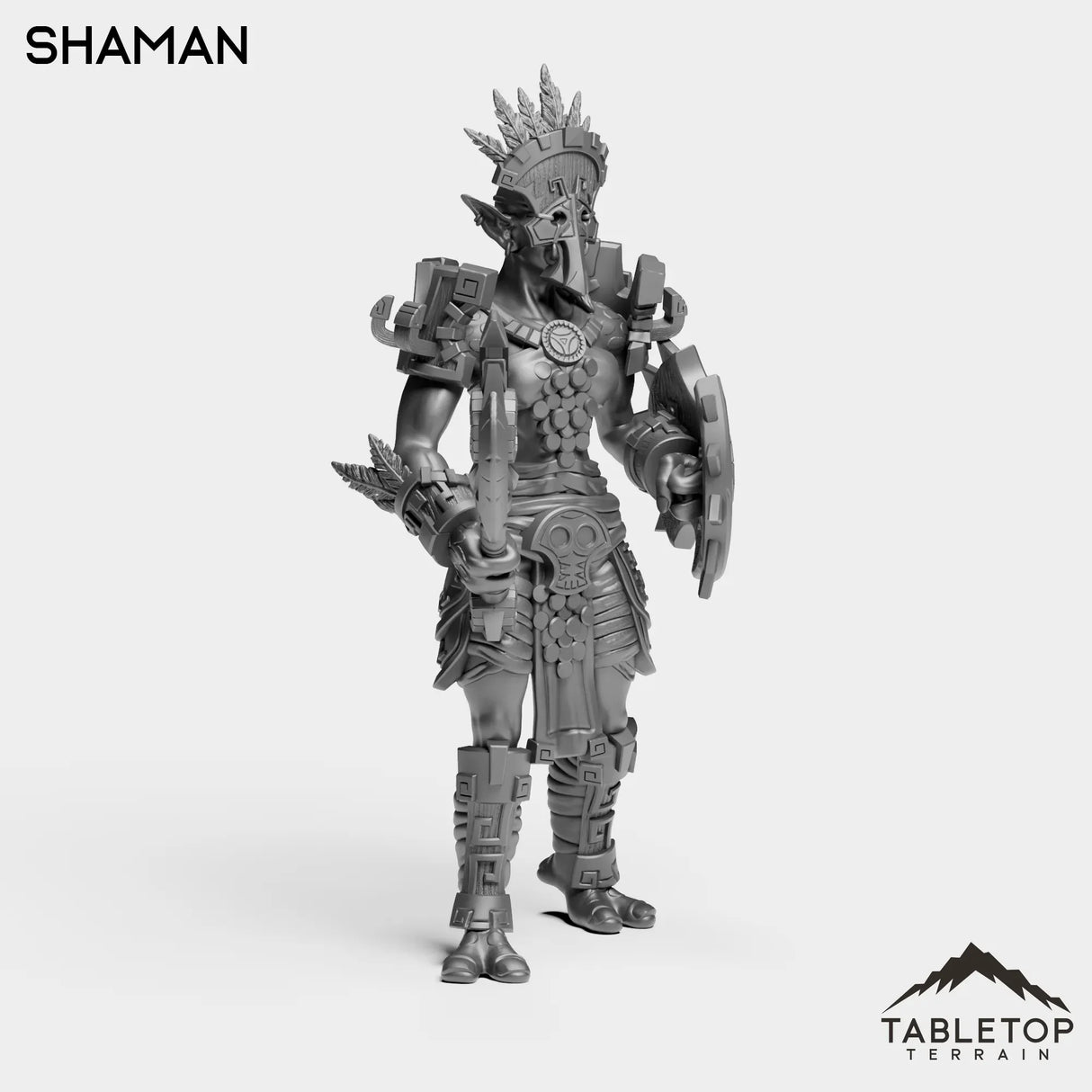 Tabletop Terrain Miniature Troll Heritage Shaman Female