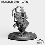 Tabletop Terrain Miniature Troll Hunter on Raptor