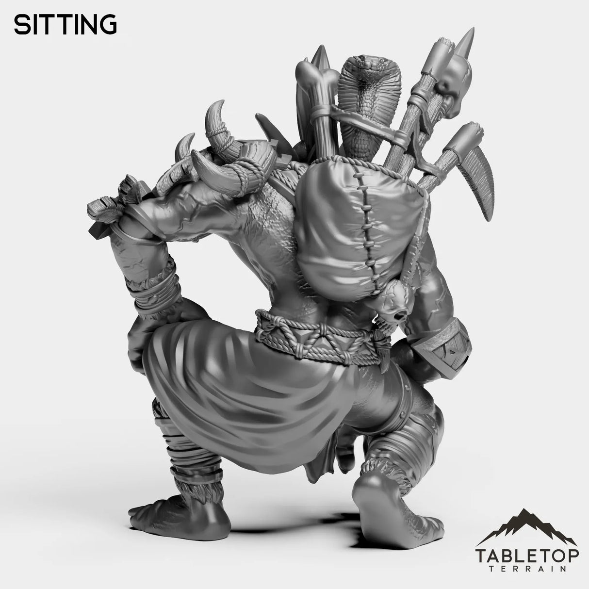Tabletop Terrain Miniature Troll Leader