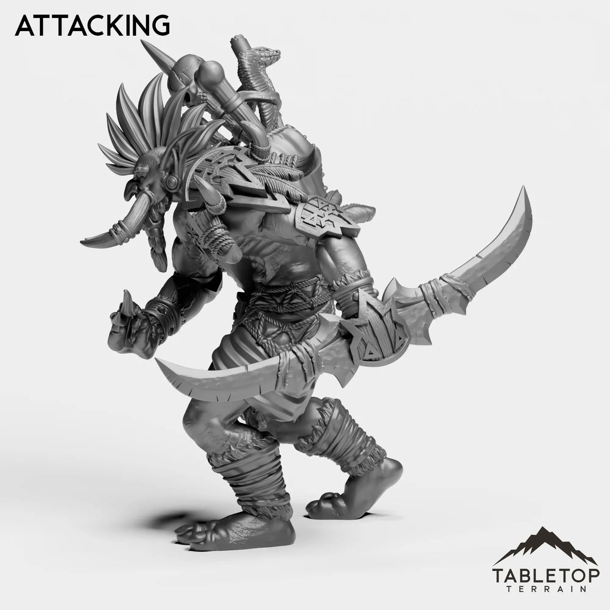 Tabletop Terrain Miniature Troll Leader