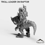 Tabletop Terrain Miniature Troll Leader on Raptor