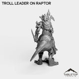 Tabletop Terrain Miniature Troll Leader on Raptor
