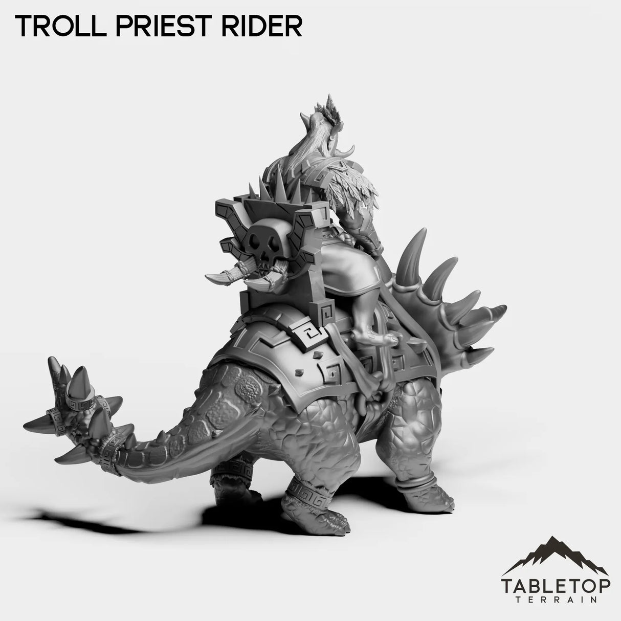 Tabletop Terrain Miniature Troll Priest Rider