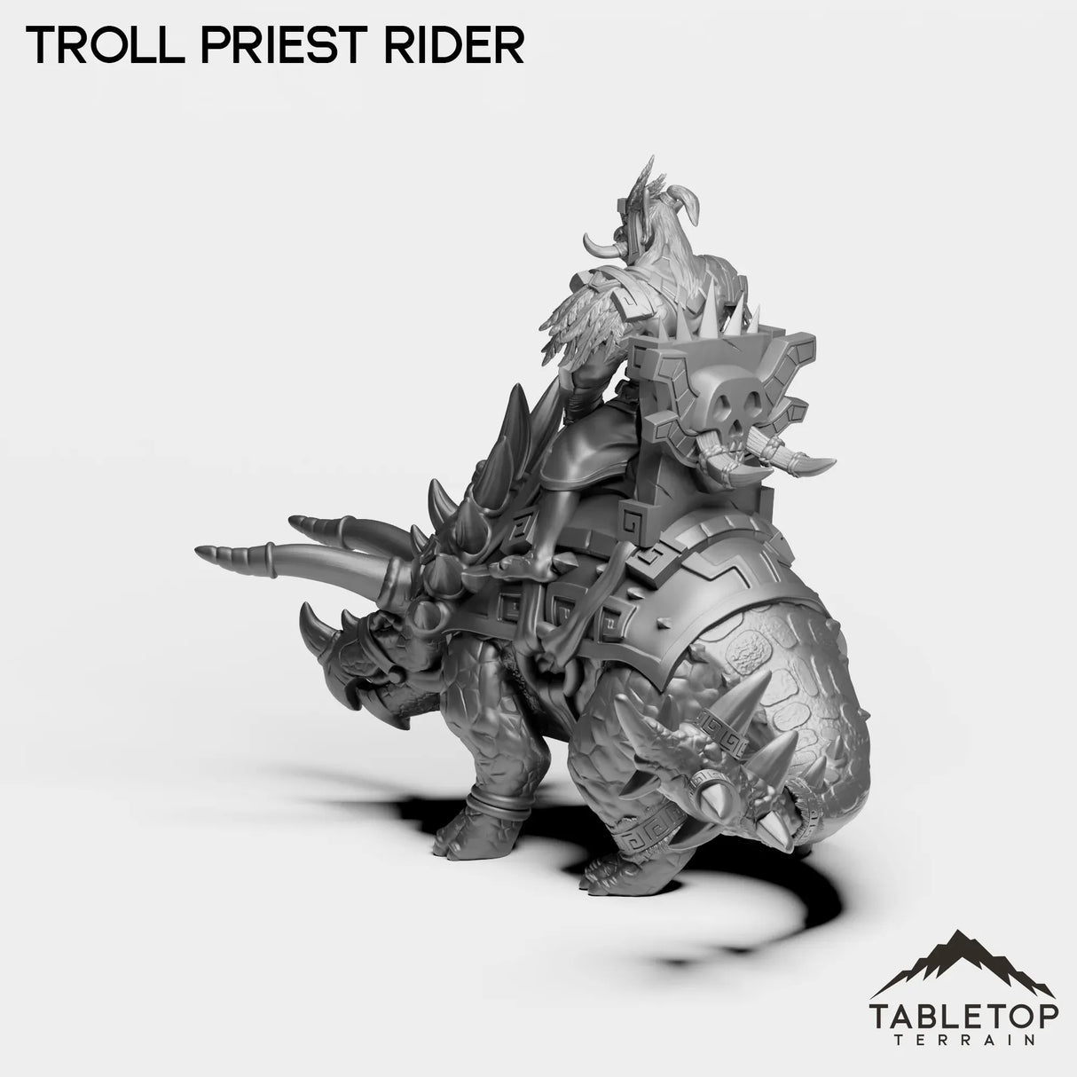 Tabletop Terrain Miniature Troll Priest Rider