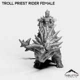 Tabletop Terrain Miniature Troll Priest Rider Female