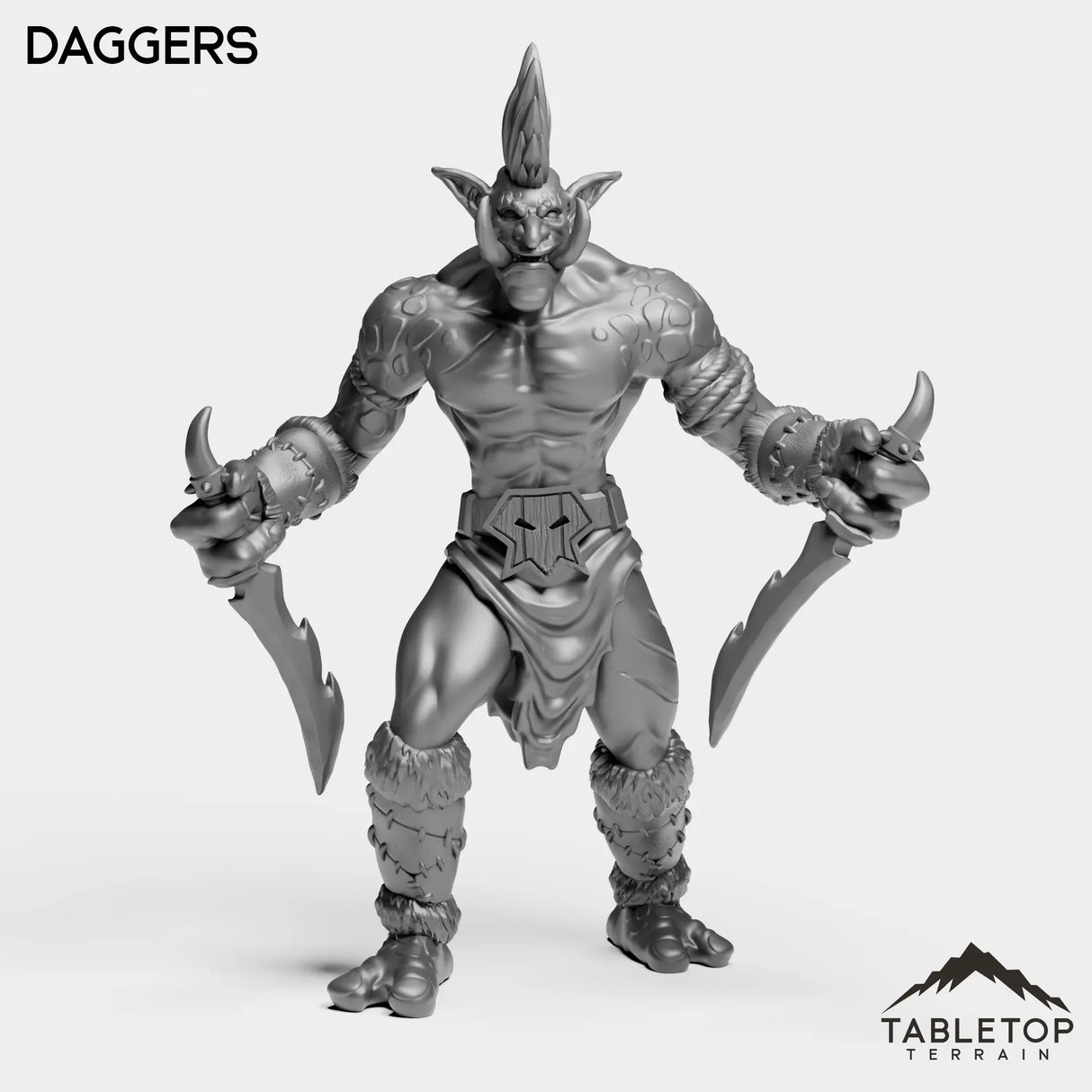 Tabletop Terrain Miniature Troll Tribe Berserker Rogue