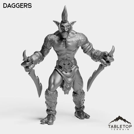 Tabletop Terrain Miniature Troll Tribe Berserker Rogue