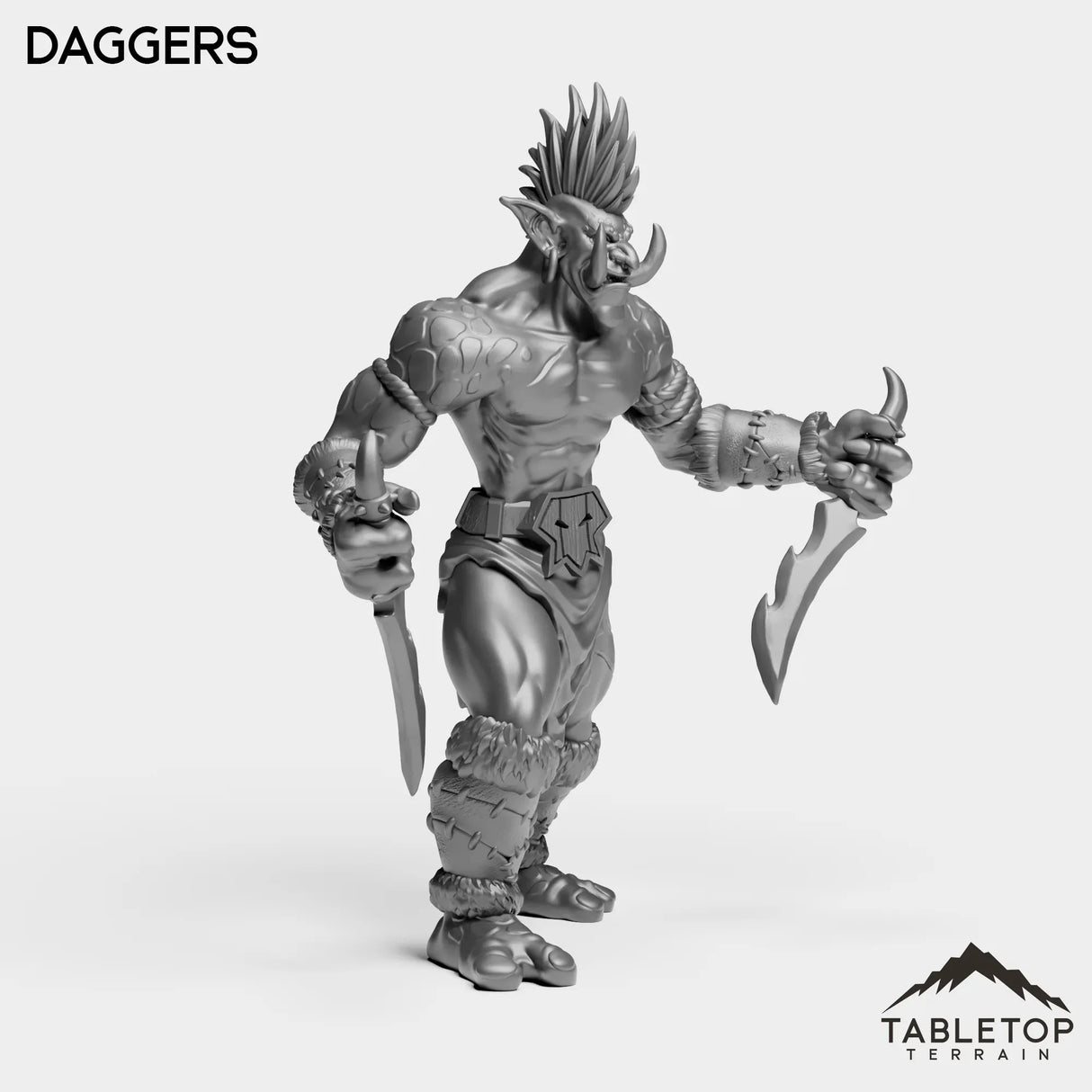 Tabletop Terrain Miniature Troll Tribe Berserker Rogue