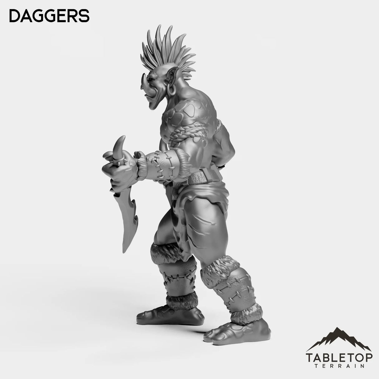 Tabletop Terrain Miniature Troll Tribe Berserker Rogue