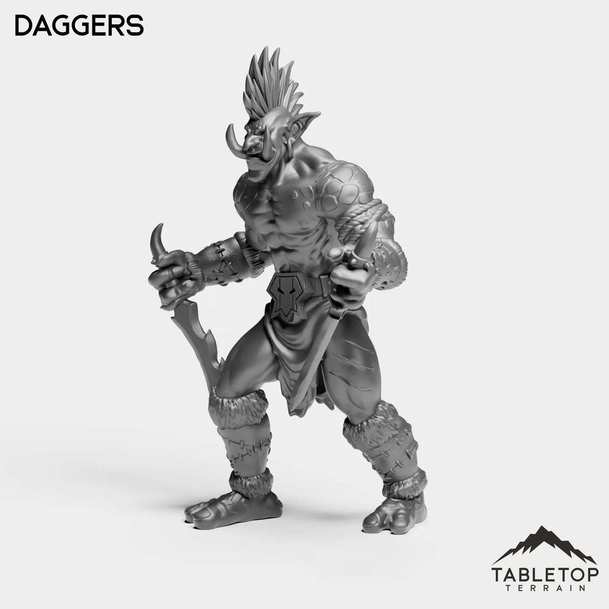 Tabletop Terrain Miniature Troll Tribe Berserker Rogue