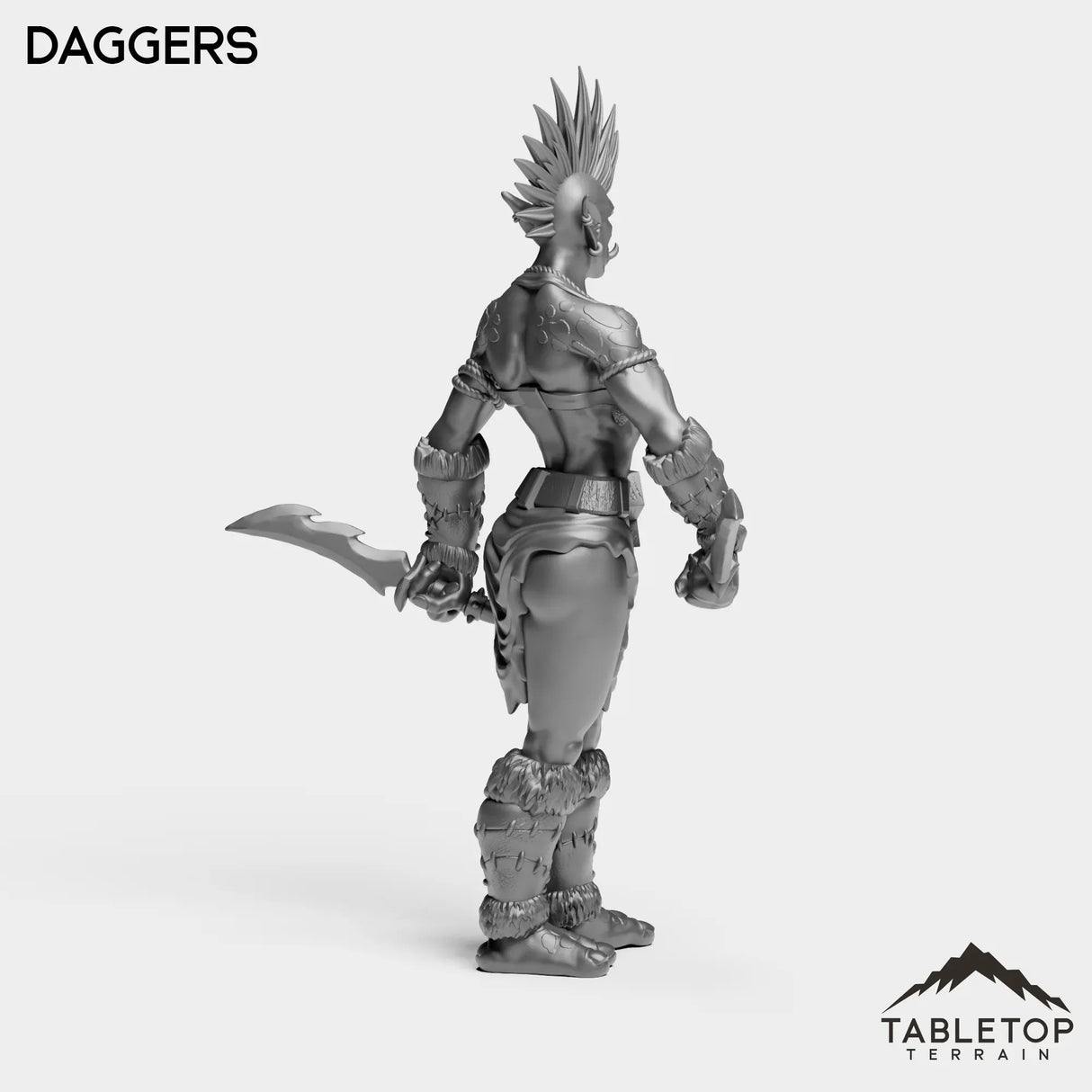 Tabletop Terrain Miniature Troll Tribe Berserker Rogue Female