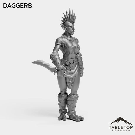 Tabletop Terrain Miniature Troll Tribe Berserker Rogue Female