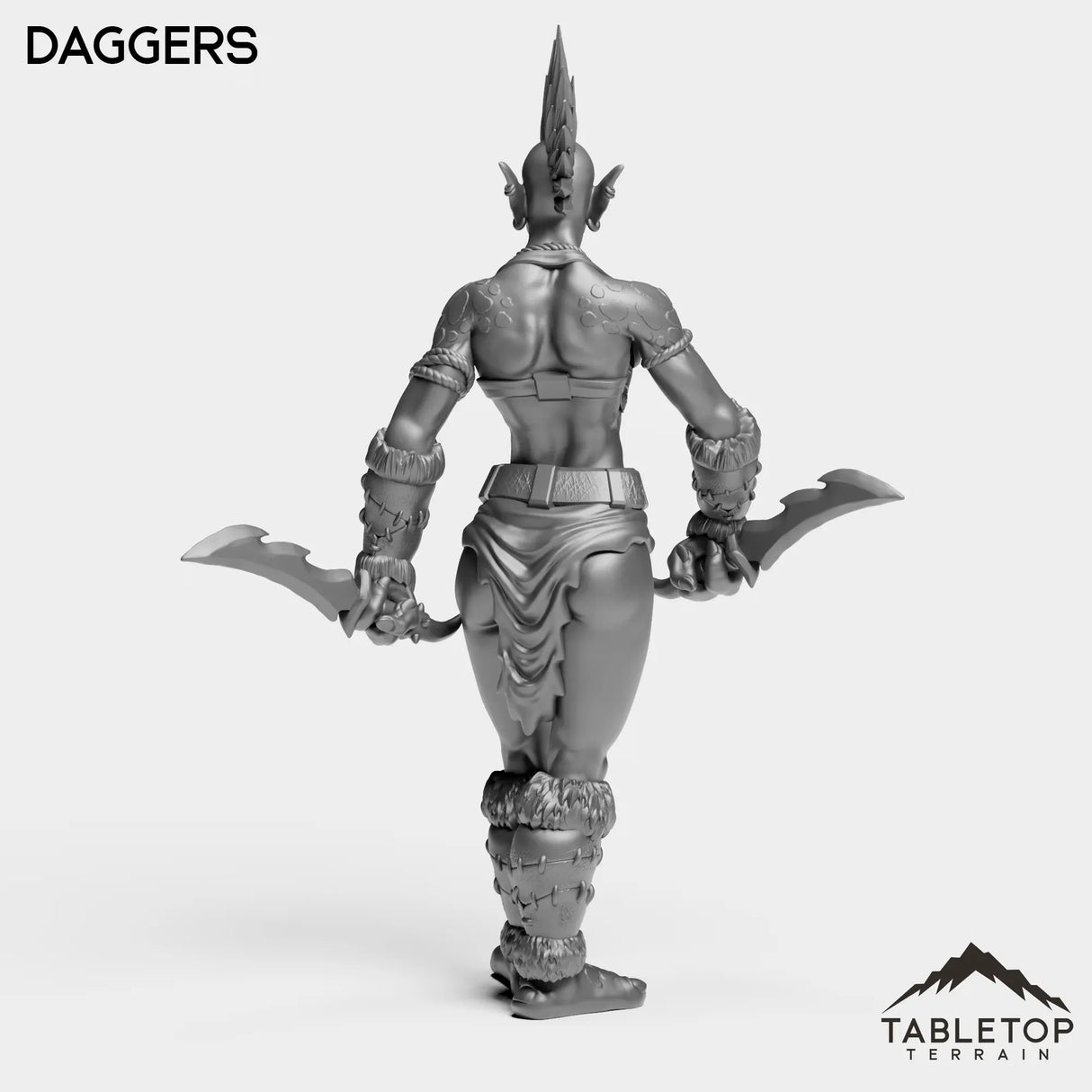 Tabletop Terrain Miniature Troll Tribe Berserker Rogue Female