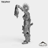 Tabletop Terrain Miniature Troll Tribe Berserker Warrior Female