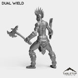 Tabletop Terrain Miniature Troll Tribe Berserker Warrior Female