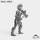 Tabletop Terrain Miniature Troll Tribe Berserker Warrior Female