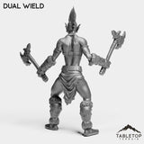 Tabletop Terrain Miniature Troll Tribe Berserker Warrior Female