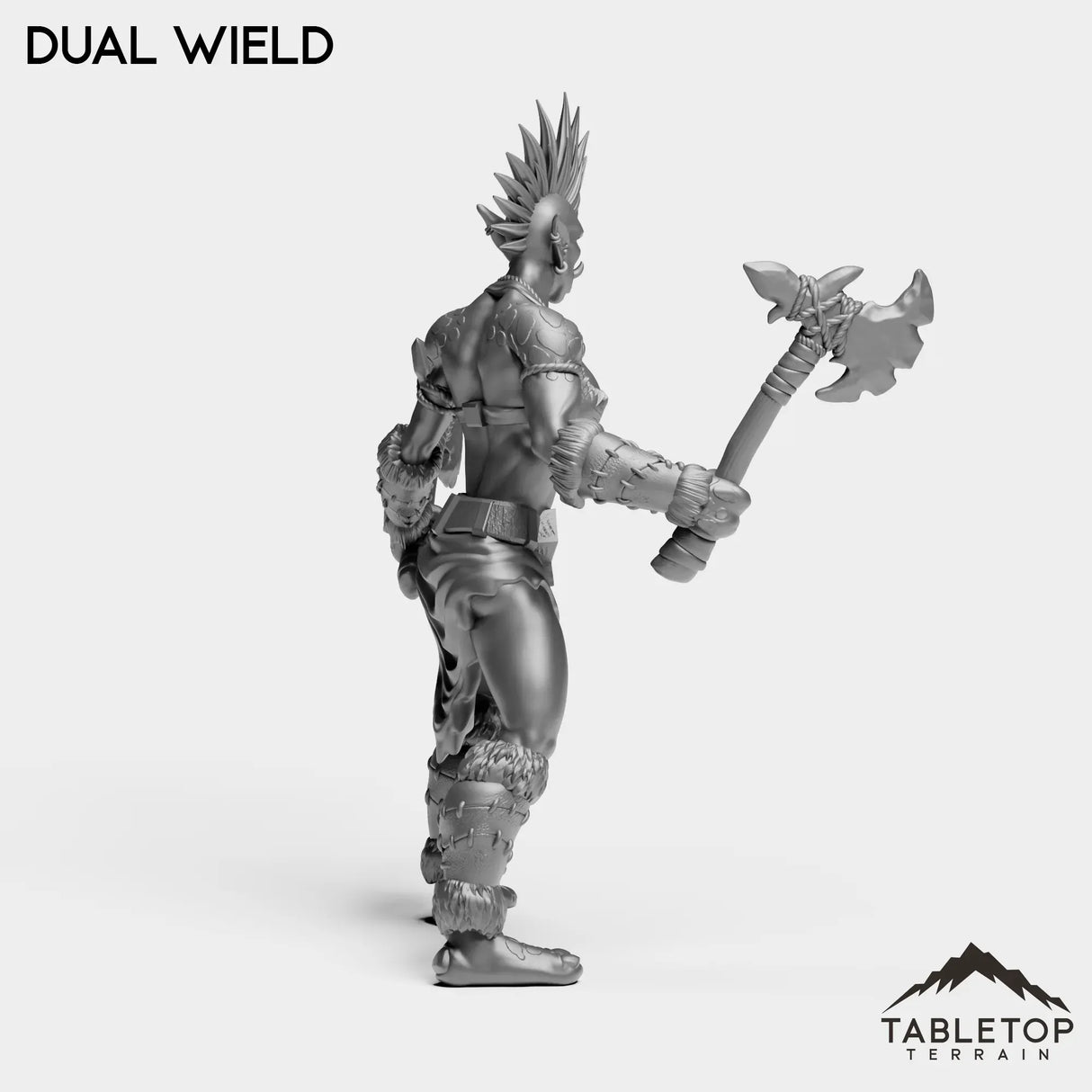 Tabletop Terrain Miniature Troll Tribe Berserker Warrior Female