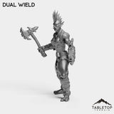 Tabletop Terrain Miniature Troll Tribe Berserker Warrior Female