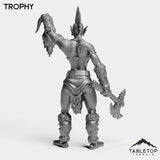 Tabletop Terrain Miniature Troll Tribe Berserker Warrior Female