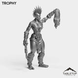 Tabletop Terrain Miniature Troll Tribe Berserker Warrior Female