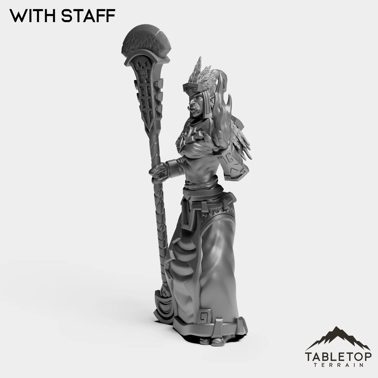 Tabletop Terrain Miniature Troll Tribe Priest Female