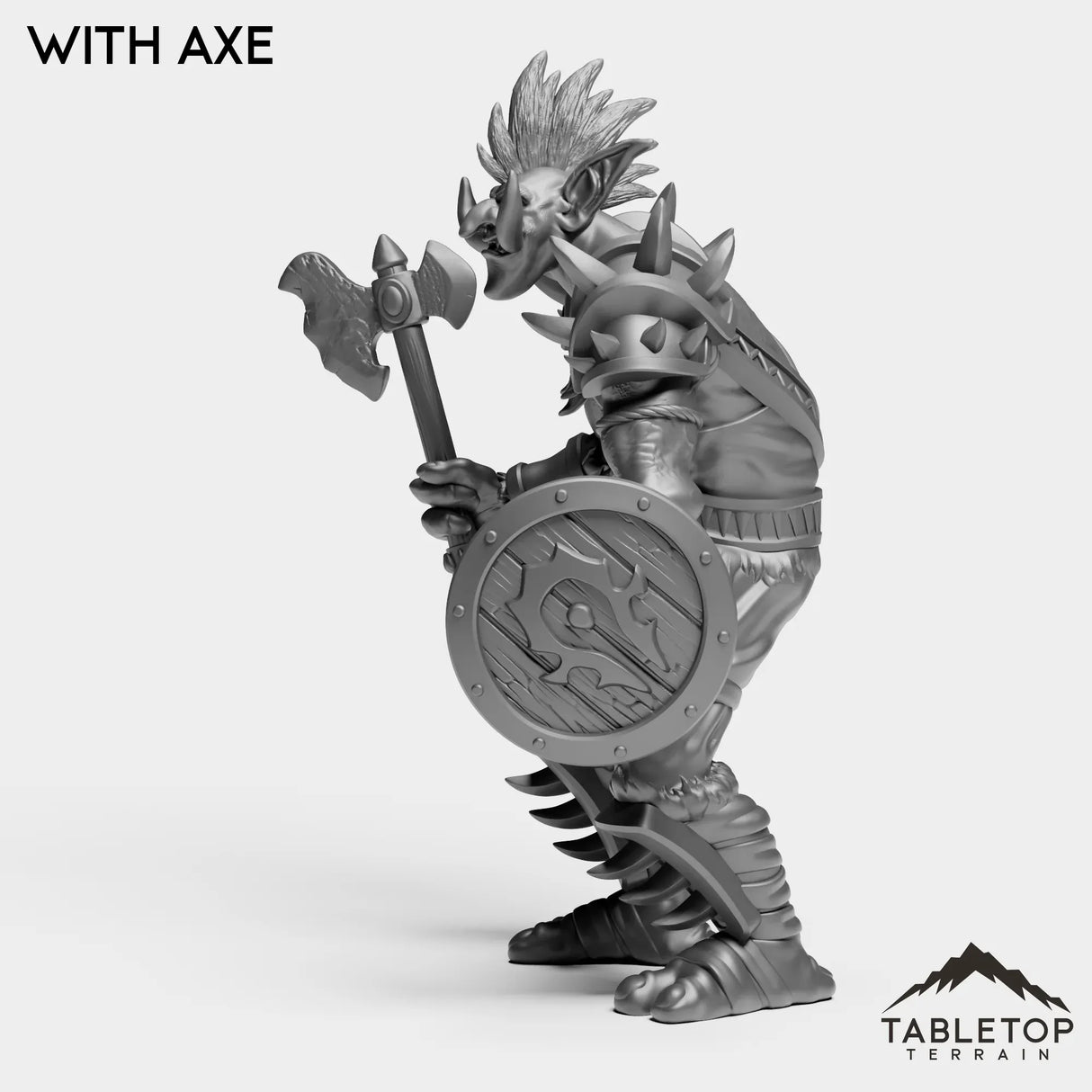 Tabletop Terrain Miniature Troll Warrior