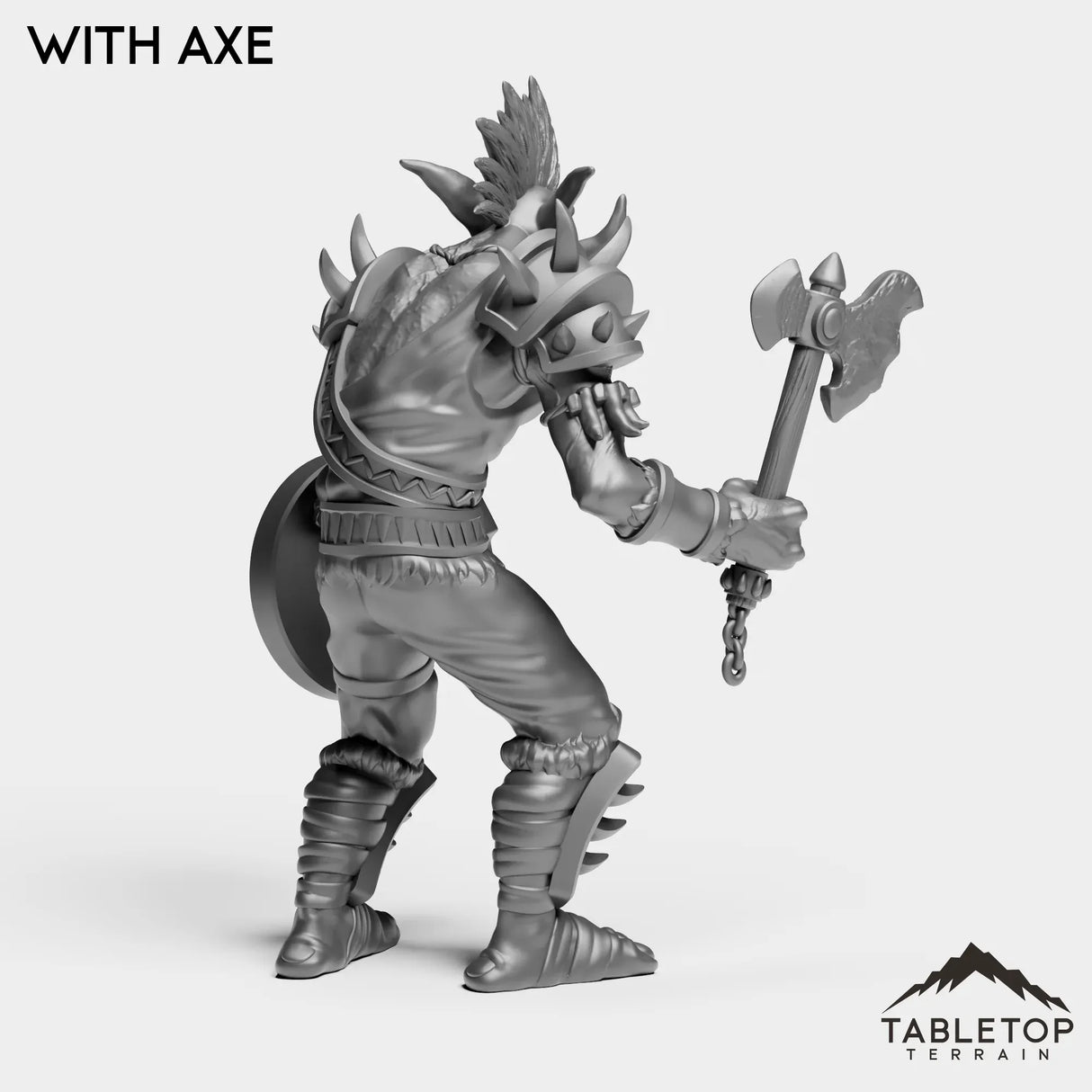 Tabletop Terrain Miniature Troll Warrior