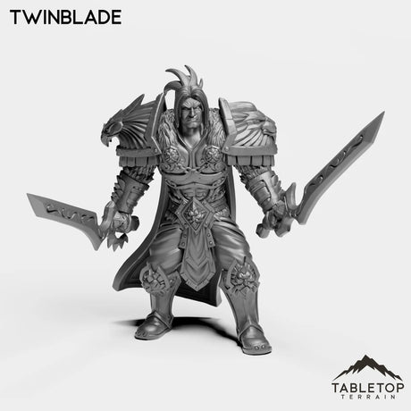 Tabletop Terrain Miniature Twinblade Human Warrior King