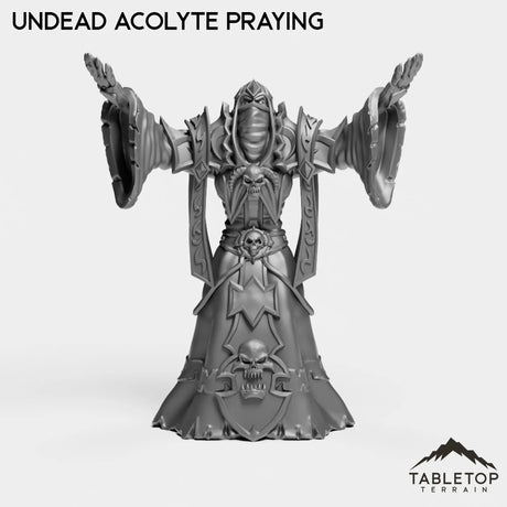 Tabletop Terrain Miniature Undead Acolyte Praying Undead Acolytes