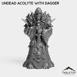 Tabletop Terrain Miniature Undead Acolyte with Dagger Undead Acolytes