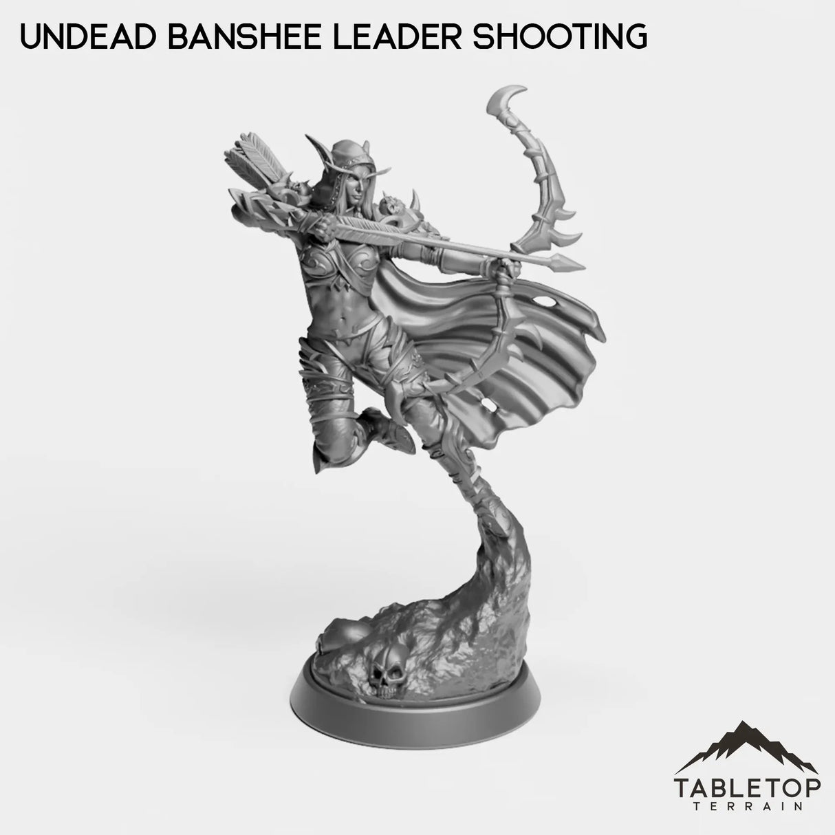 Tabletop Terrain Miniature Undead Banshee Leader Shooting Undead Banshee Leader