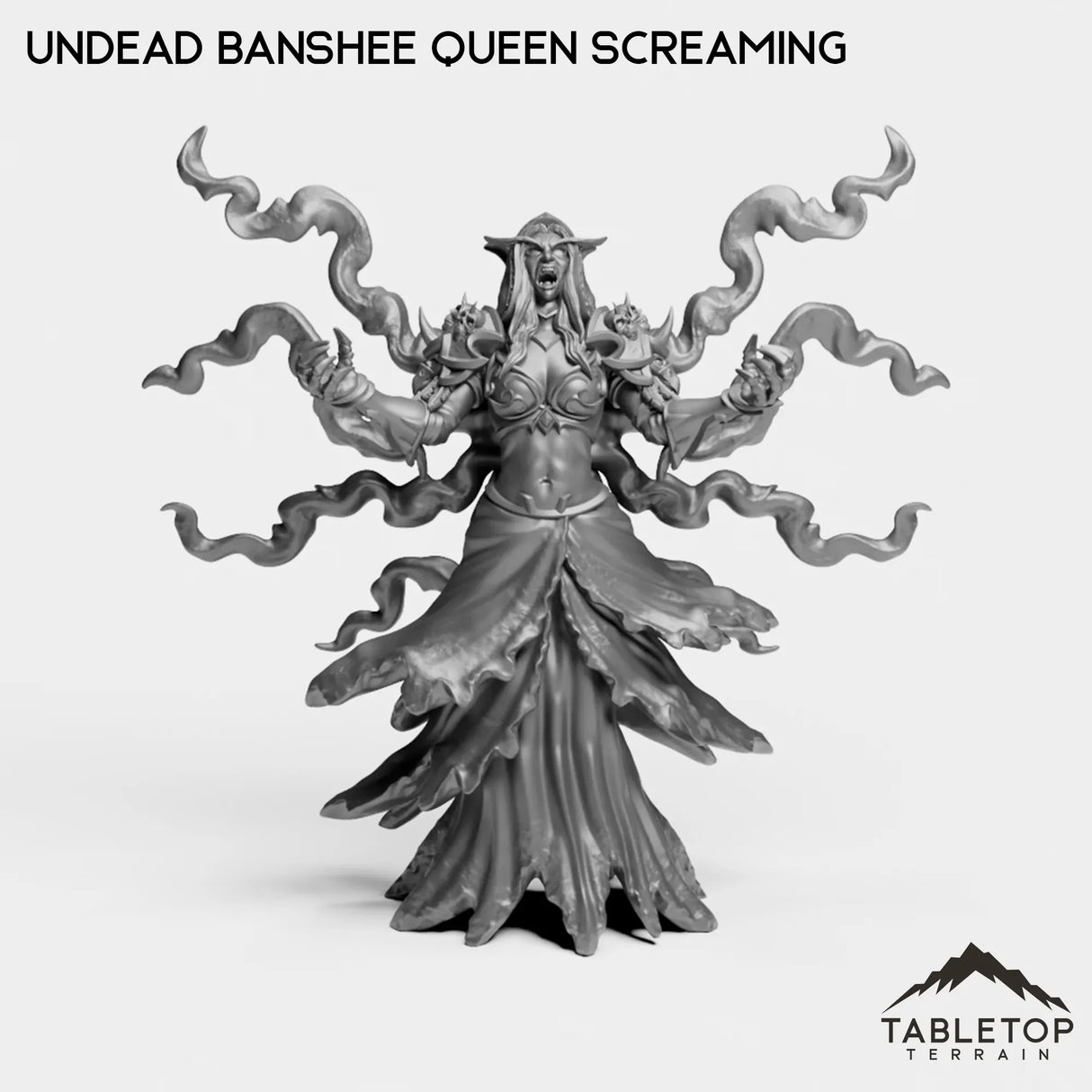 Tabletop Terrain Miniature Undead Banshee Queen Screaming Undead Banshee Queen
