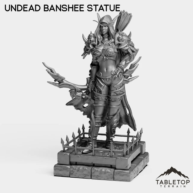 Tabletop Terrain Miniature Undead Banshee Statue