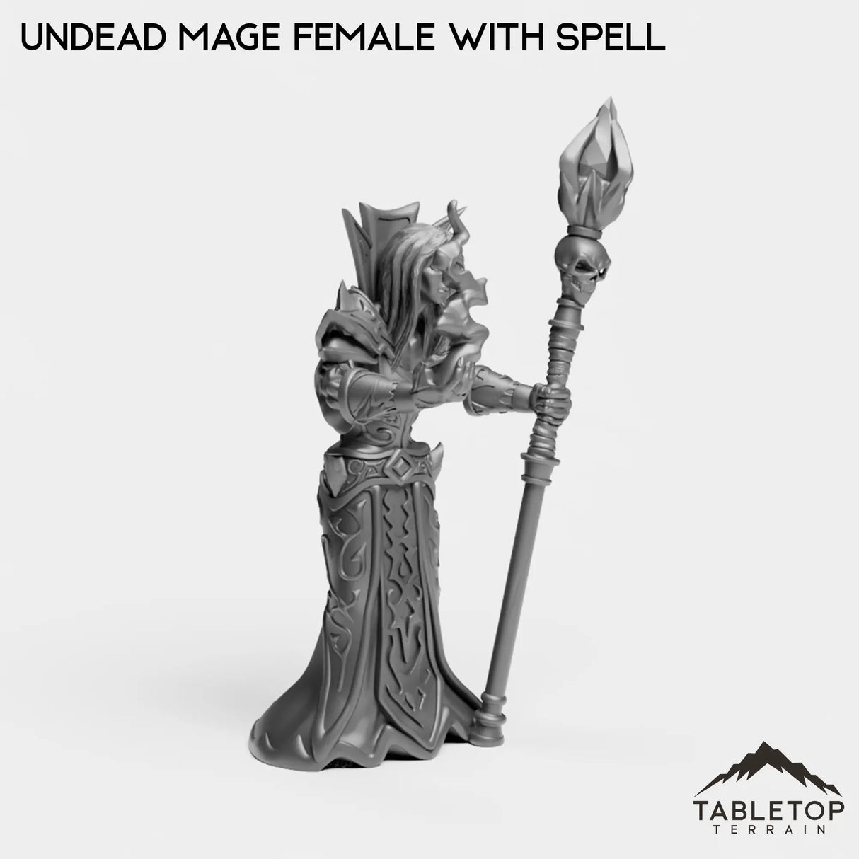 Tabletop Terrain Miniature Undead Basic Mage Female