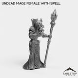 Tabletop Terrain Miniature Undead Basic Mage Female